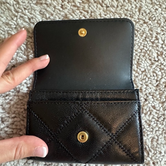 Tory Burch Black Quilted Wallet - Picture 2 of 3